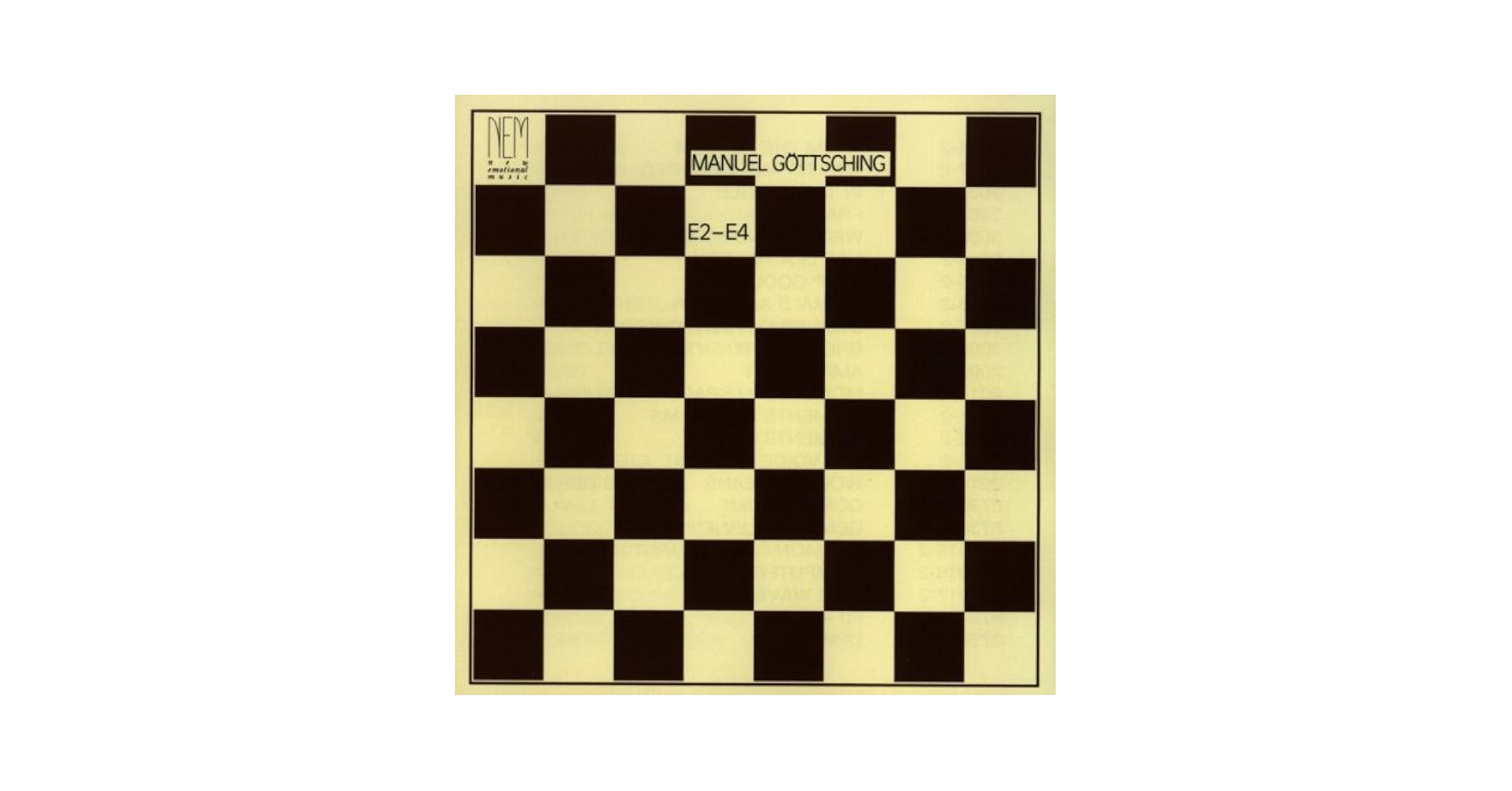 MANUEL GÖTTSCHING E2-E4 12インチレコード Manuel Göttsching – E2-E4 | Releases | Discogs