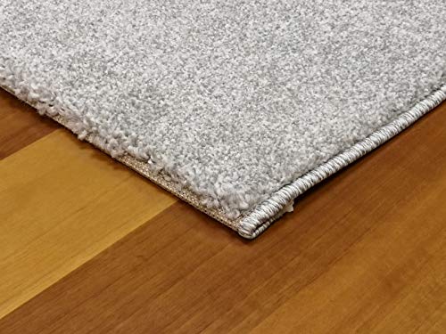 Tapis de salon haut de gamme gris 140x200 cm texturé