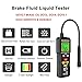 Brake Fluid Tester, Automotive Brake Fluid Moisture Tester with 8.5-Inch Corrosion Resistance Probe, Oil Moisture Tester Analyzer Meter with Light, Data Hold, Backlight Alarm for DOT3, DOT4, DOT5.1