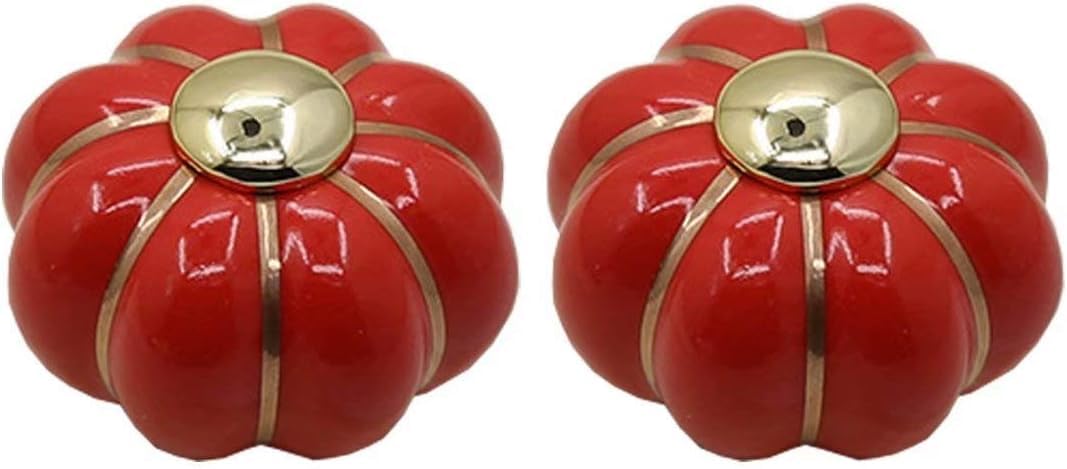 Uchwyty do komodyGałki ceramiczne do drzwi, Uchwyt meblowy 9 szt.(Rosso)