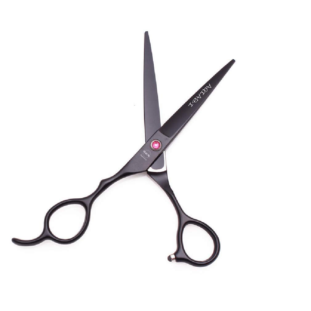 5.5 / 6.0 / 7.0 Pulgadas Conjunto De Tijeras De Peluquería Zurda, Barberos Tijeras De Corte De Cabello Profesional Tijeras De Estilo 10 PCS Kit, Luz Y Afilado, Para Hombres, Mujeres,Púrpura,5.5 Inch B