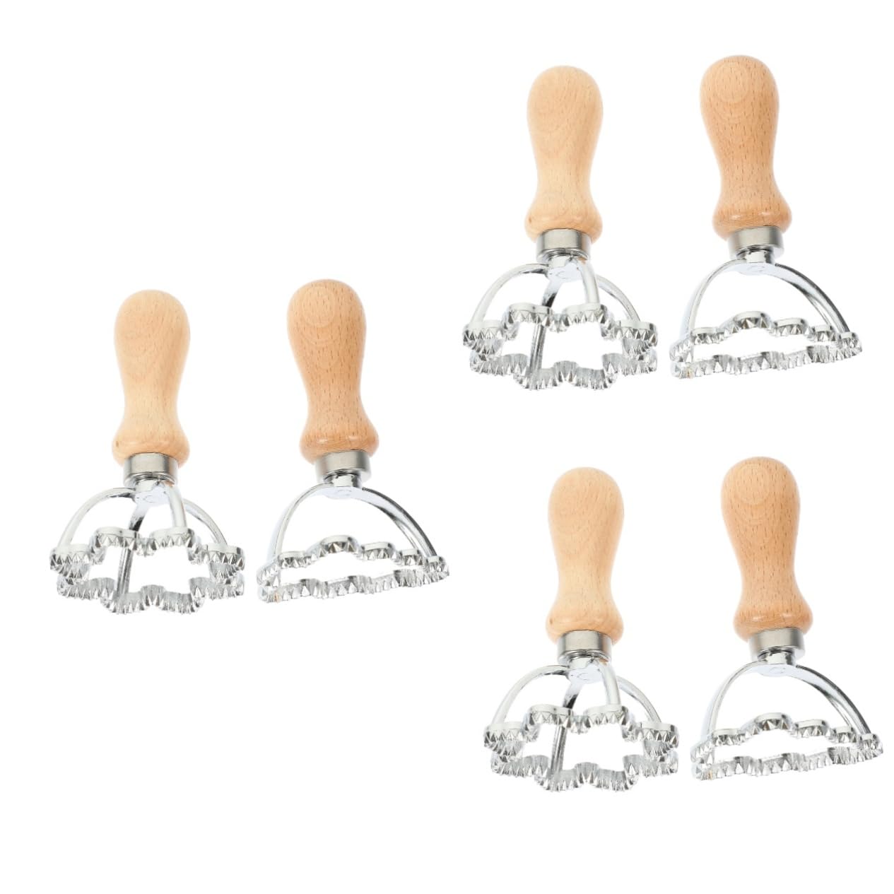 PRETYZOOM 6 Piezas De Molde Para De Piel De Bola De Galletas Cortadores De Bolas De De Nieve Galletas Ravioles De Pasta Temática Navideña Suministro De Bolas