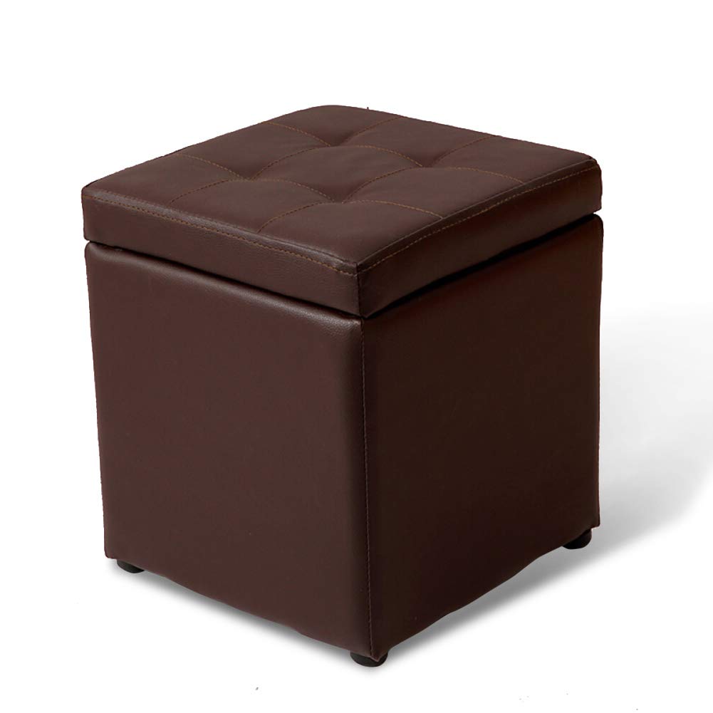 Pouf cube de rangement à charnières pour optimiser votre espace