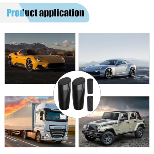 Image of Car Trash Can Bin with Lid, Portable Leakproof Automotive Garbage Can Bin, Car Cup Holder Trash Can with 1 Roll Trash Bags, Mini Car Storage Interior Accessories for Car, Vehicle, Office, Home (2PCS)