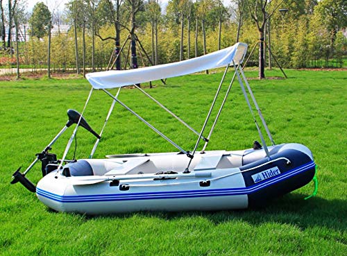 Bateau de pêche gonflable en PVC 1,2 mm avec auvent et plancher en aluminium