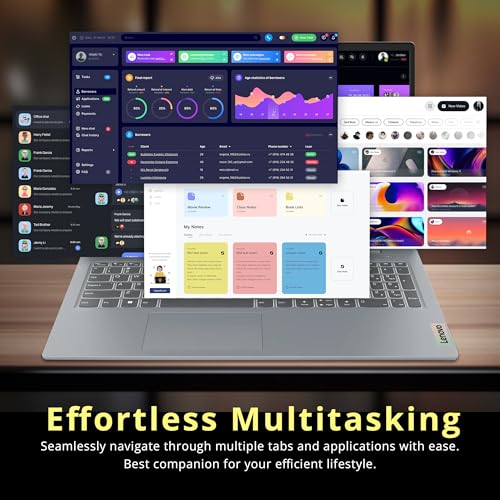 Image of Lenovo IdeaPad Slim 3i Laptop, 15.6 inch FHD Display, Intel Core i3-N305, 8GB LPDDR5, 288GB Storage (128GB UFS+160GB Docking Station Set), Intel UHD Graphics, Num Pad, Wi-Fi 6, Windows 11 Pro, Arctic Grey
