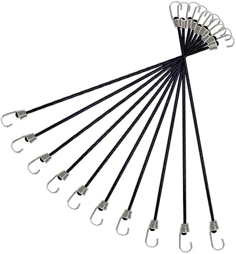 Yardwe 10 piezas de cuerda de equipaje correa multifunción de goma