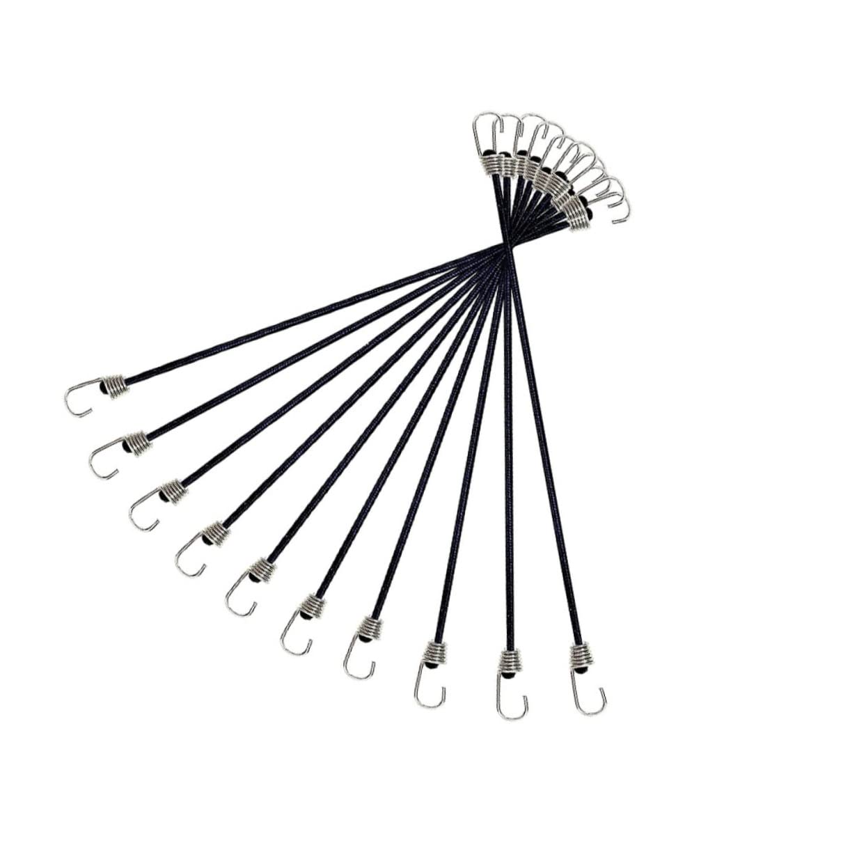 Yardwe Elastic Cord for Binding Luggage 10pcs Tensioner Belt Hooks Heavy Duty Bike Luggage Tied Rope