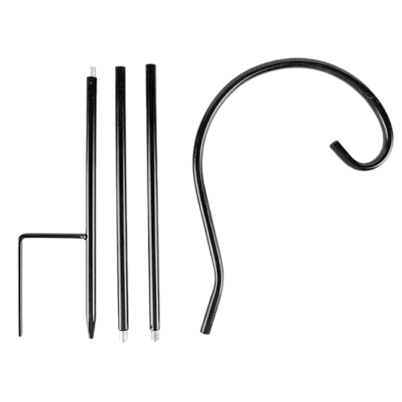 ALCXAZS Sturdy Outdoor Garden Decorative Pole Ground Stake Every Season Hanging Items Section Disassembly Makes Easy To Install And Remove Flower Pot Hanging, Style A