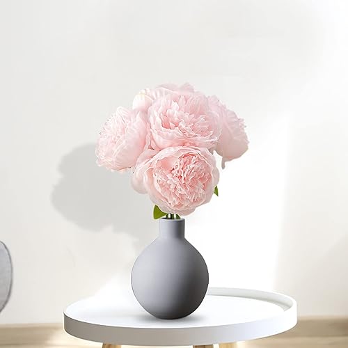 Miniatura 2 de Flores sintéticas de seda, peonía sintética para exteriores, ramo de peonías artificiales de simulación, ramo de peonías de boda, flores de seda de