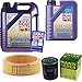 Produktbild QR-PARTS 69330709 Filter Set Inspektionspaket 6 Liter Liqui Moly Motoröl Leichtlauf High Tech 5W-40 MANN-FILTER Luftfilter Ölfilter
