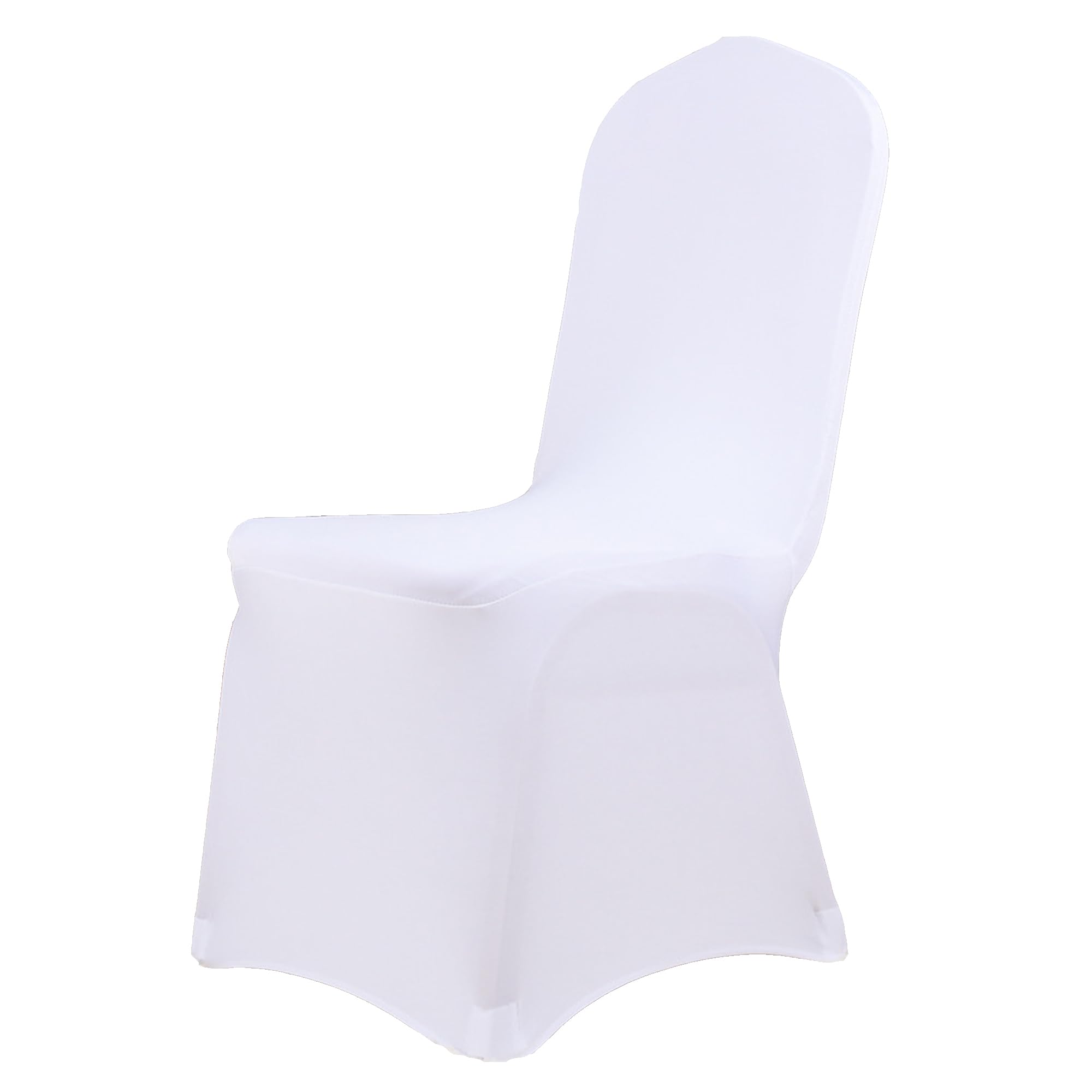 Lot de 20 housses de chaise extensibles pour salle à manger, décoration de mariage, hôtel, conférence, événement, blanc