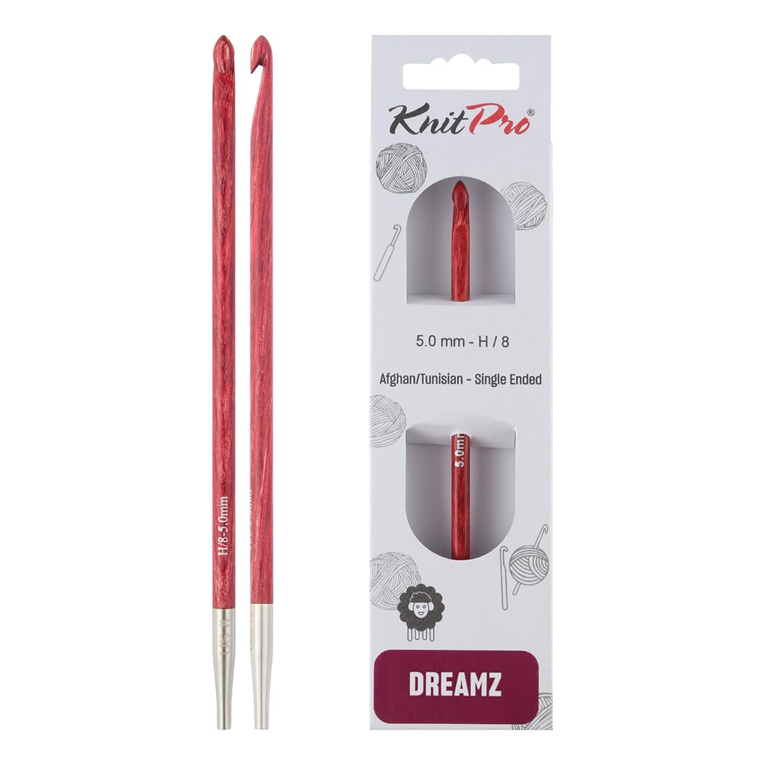 Knitpro Cherry Blossom Dreamz Afghan/Tunisian Crochet Hook | Size 5.00Mm