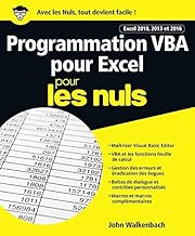 Download Programmation VBA pour Excel 2010, 2013 et 2016 pour les Nuls grand format PDF