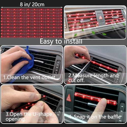 Image of NBTEPEM 27 PCs Red Bling Car Accessories Set for Women, Steering Wheel Covers Universal Fit 15 Inch, Bling License Plate Frame, Bling Phone Holder, Bling Car Coasters (Red Diamond)