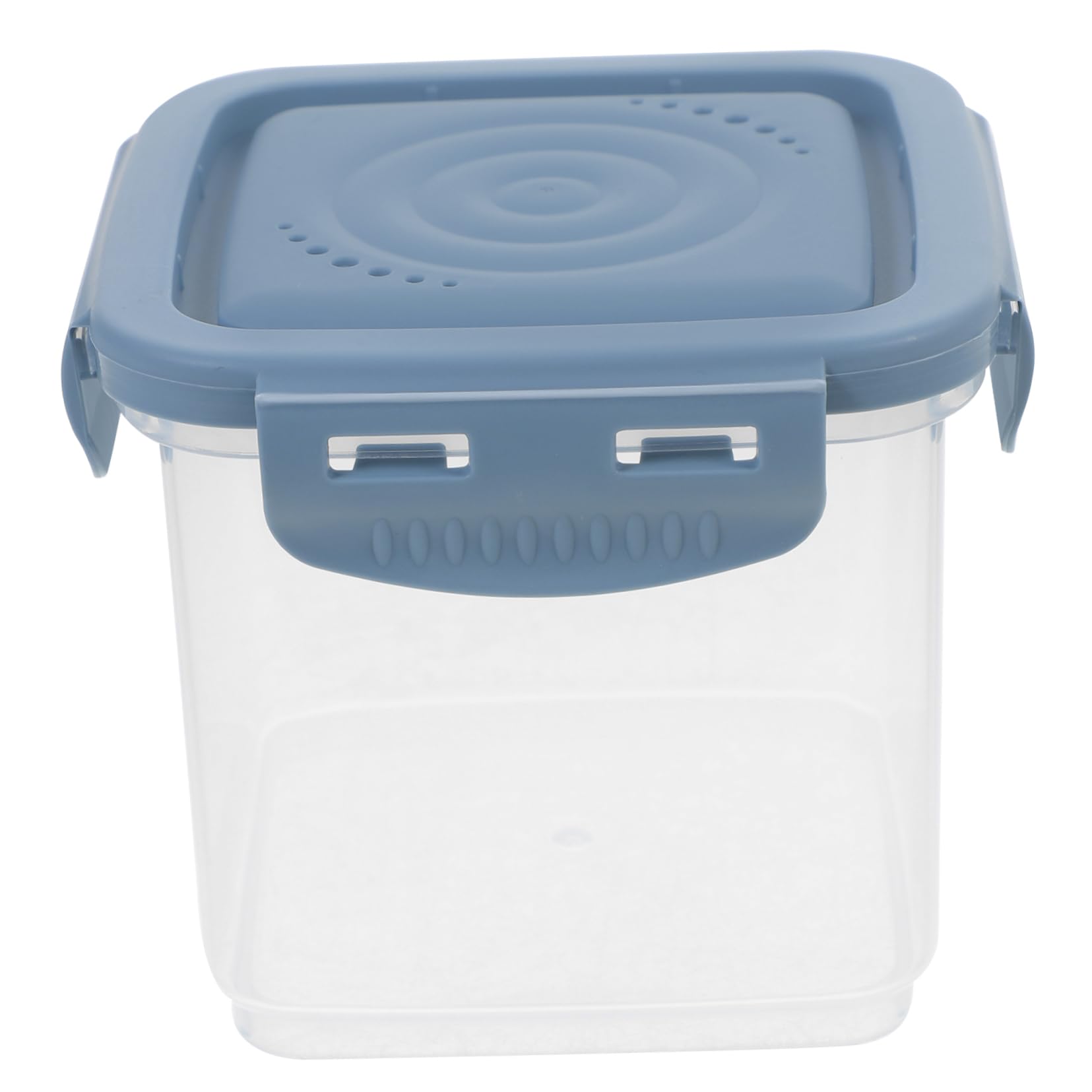 Yawbay 3-Tier Insulated Food Jar - Separate Dry & Wet Compartments, 28oz Total, With Folding Spoon (Blue)