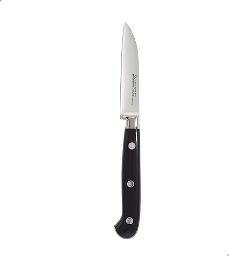 Miniatura 8 de MATTSTONE HILL - Cuchillo utilitario de cocina de 5.5 pulgadas, cuchillo de preparación, acero alemán, mango de triple remache, color negro