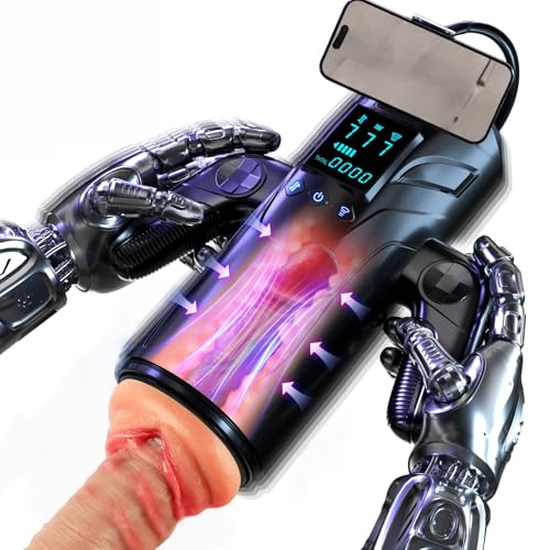 2026 New Male Masterburbatar, 7 Powerful Sucking & Thrusting & Vibration with Phone Holder & Handler Pocket Puzzy N0902