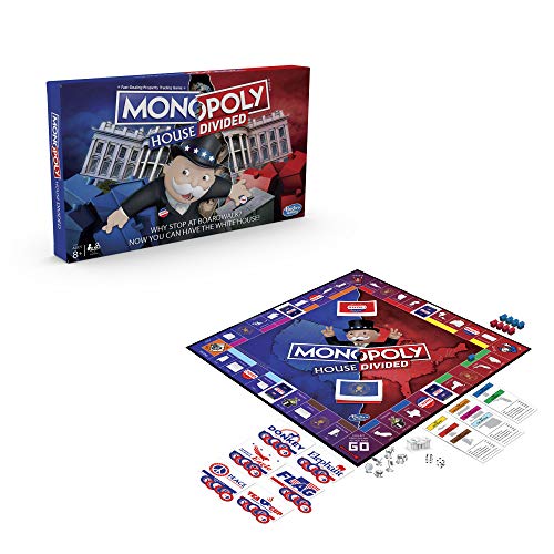 Monopoly House Divided Board Game: Elections And White House Themed Game; Board Game For Families And Kids Ages 8 And Up #TOP1