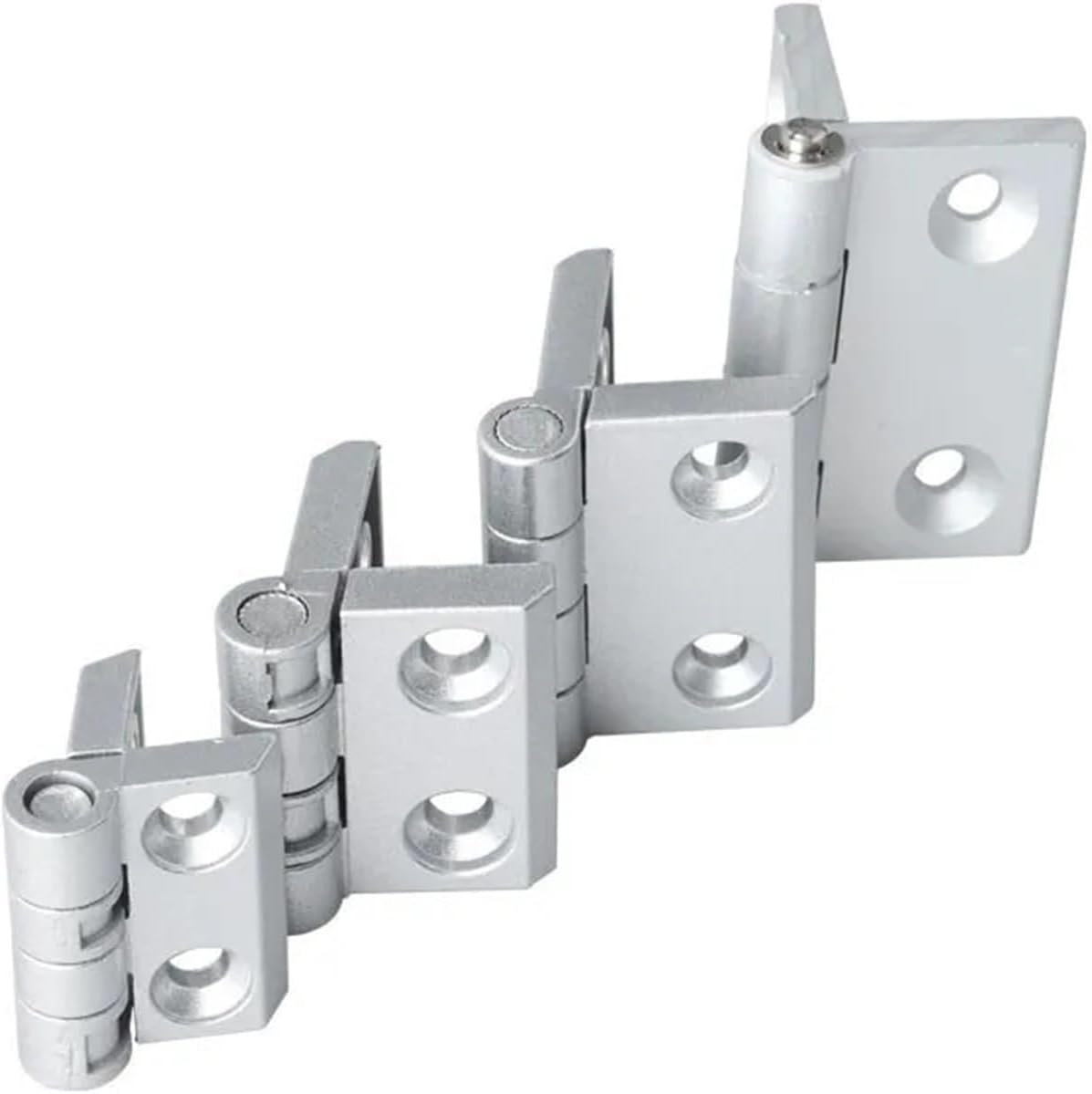 10PCS Aluminum Extrusion Profile for Metal Hinge Zinc Alloy with Screw and Nut(3030 Black)