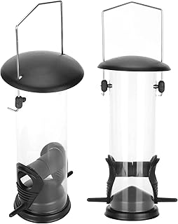 Outdoor Bird Feeders, Hanging Bird Feeders, Detachable Windproof Bird Feeders, Automatic Bird Feeders, Pendant Bird Feeders, Plastic Hanging Feeding Tubes, Bird Feeding Trays, Feeders for Most Birds