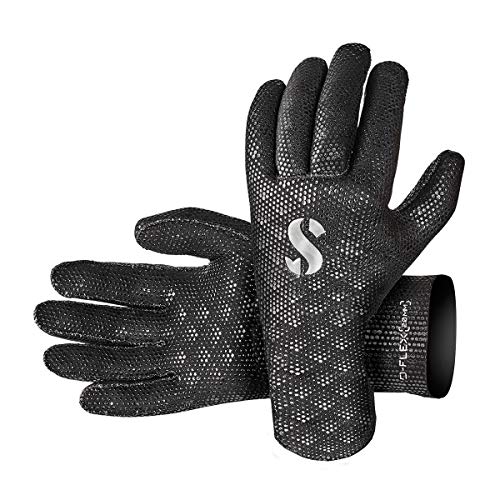SCUBAPRO D-Flex Dive Glove, 2mm, Black, M/L