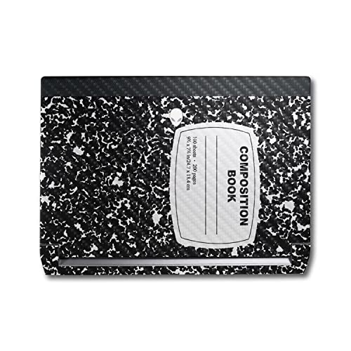 Image of MightySkins Carbon Fiber Skin Compatible with Alienware M17 R5 (2022) Full Wrap Kit - Composition Book | Protective, Durable Textured Carbon Fiber Finish | Easy to Apply | Made in The USA