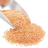 Organic Red Split Lentils, Quick Cooking, High in Protein and Fiber, Bulk, 25 lb