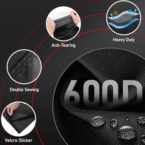 Image of Zettum Treadmill Cover - 600D Treadmill Dust Cover Waterproof, Gym Equipment Running Machine Covers with Windproof Drawstring, Exercise Workout Equipment Protective for Home Indoor Outdoor