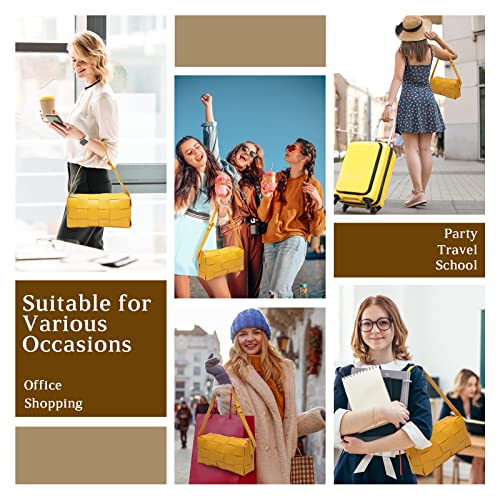 Nileric Woven Bag, Hobo Bags Handmade Women's Shoulder Handbags Purses Beach Totes Pu Leather Tote Bag With Zipper For Women #TOP5