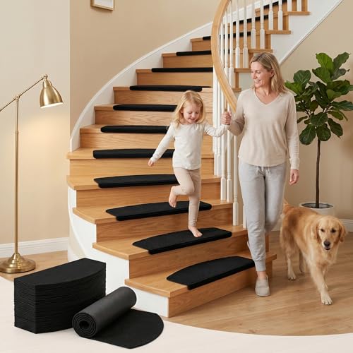 Alfombra antideslizante para escaleras con base de goma protectora de 4mm de grosor 4