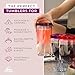 STRATA CUPS Insulated Wine Tumbler With Lid (SET OF 10) BONUS Name Decals - Outdoor Acrylic Plastic Wine Glasses, 10oz Cup Tumblers in 10 Colors - Adult Sippy, Unbreakable Stemless Wine Glass