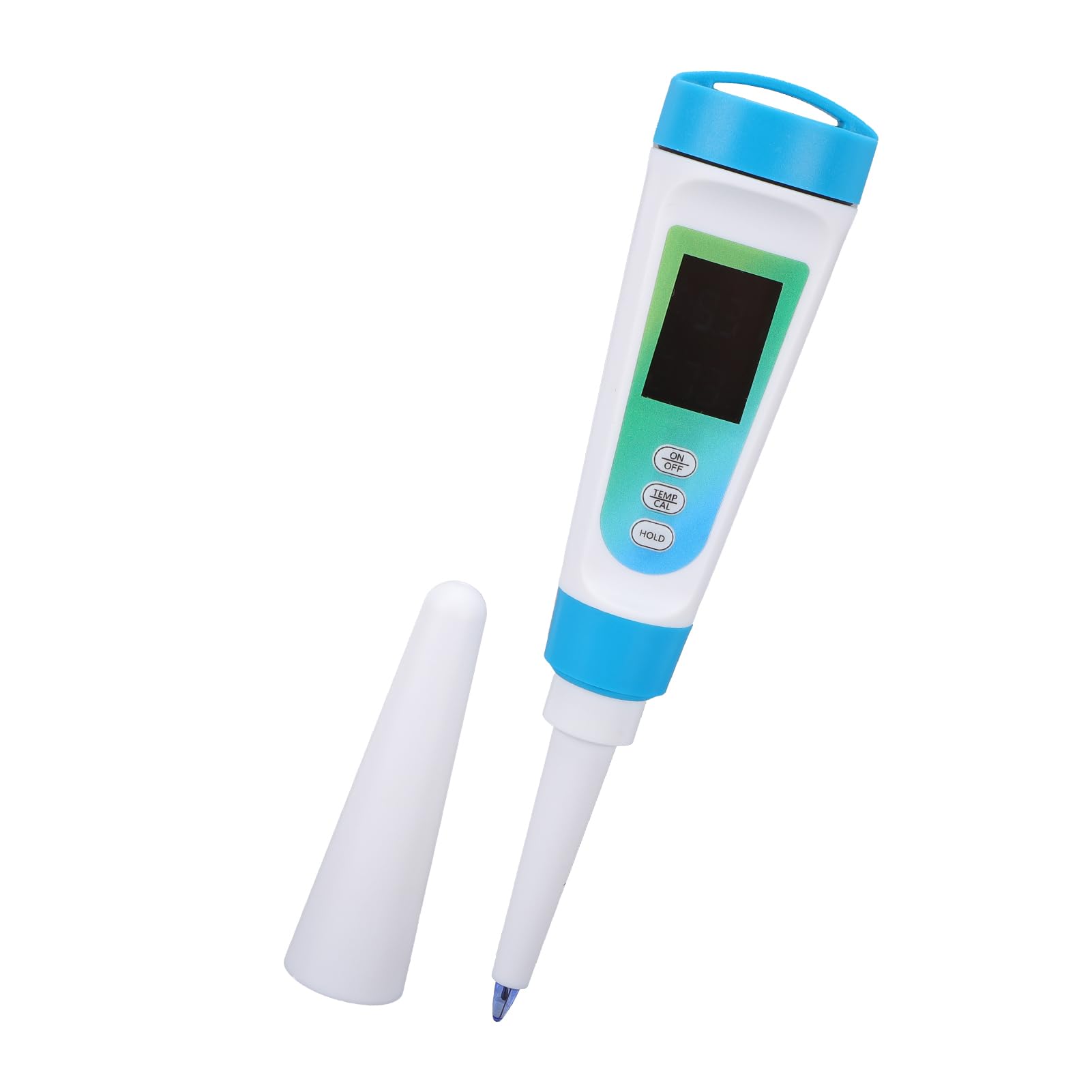 Jectse Probador de PH para Cosméticos, Medidor de PH Digital con Pantalla de Temperatura, Pantalla LCD Retroiluminada, Compensación Automática de Temperatura, Kit de PH de Alimentos