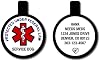 LYP Service Dog ID Tag - Quiet, Silicone, Personalized & Soundless Pet Tag, ESA, Soundless Dog ID Tag –Deep Engraved Silicone – Double Sided & Engraving Will Last - Pet ID Tags, Dog Tags Service Dog