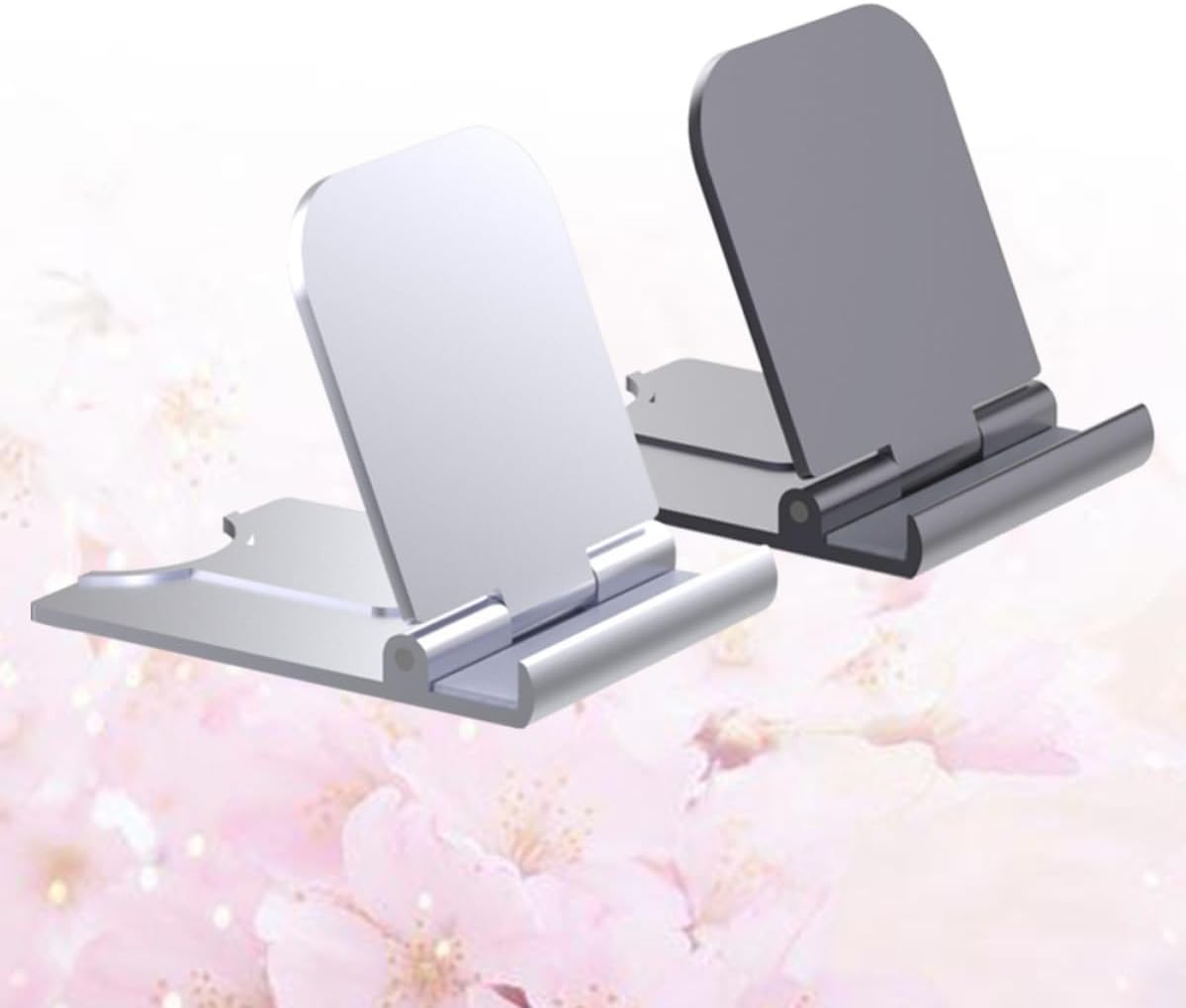 2pcs Foldable Plastic Tablet Stand and Phone Holder for Desktop Use image 5