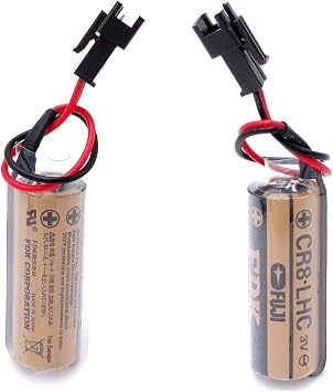 2Pcs CR8.LHC 2600mAh 3V Fuji FDK CR8.LHC 3V PLC Battery Backup Power Source