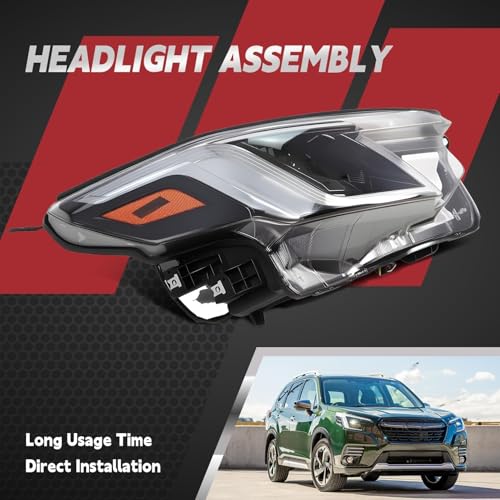 Nakkaa Right Headlight Assembly Compatible with Forester 2022 2023 2024 W/Bulb W/O DRL Headlamp Projector W/O AFS Passenger Side 84001SJ360 by Nakkaa - Image 4