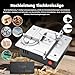 Mini Tischkreissäge, 7-Gang-Netzteil Einstellbarer,Tischkissägen Tragbare Präzisions Table Saw 0,1-15mm Sägeblatt Hönverstellbarer, Tischkreissäge mit 4 Klingen für DIY-Holzbearbeitugsprojekte