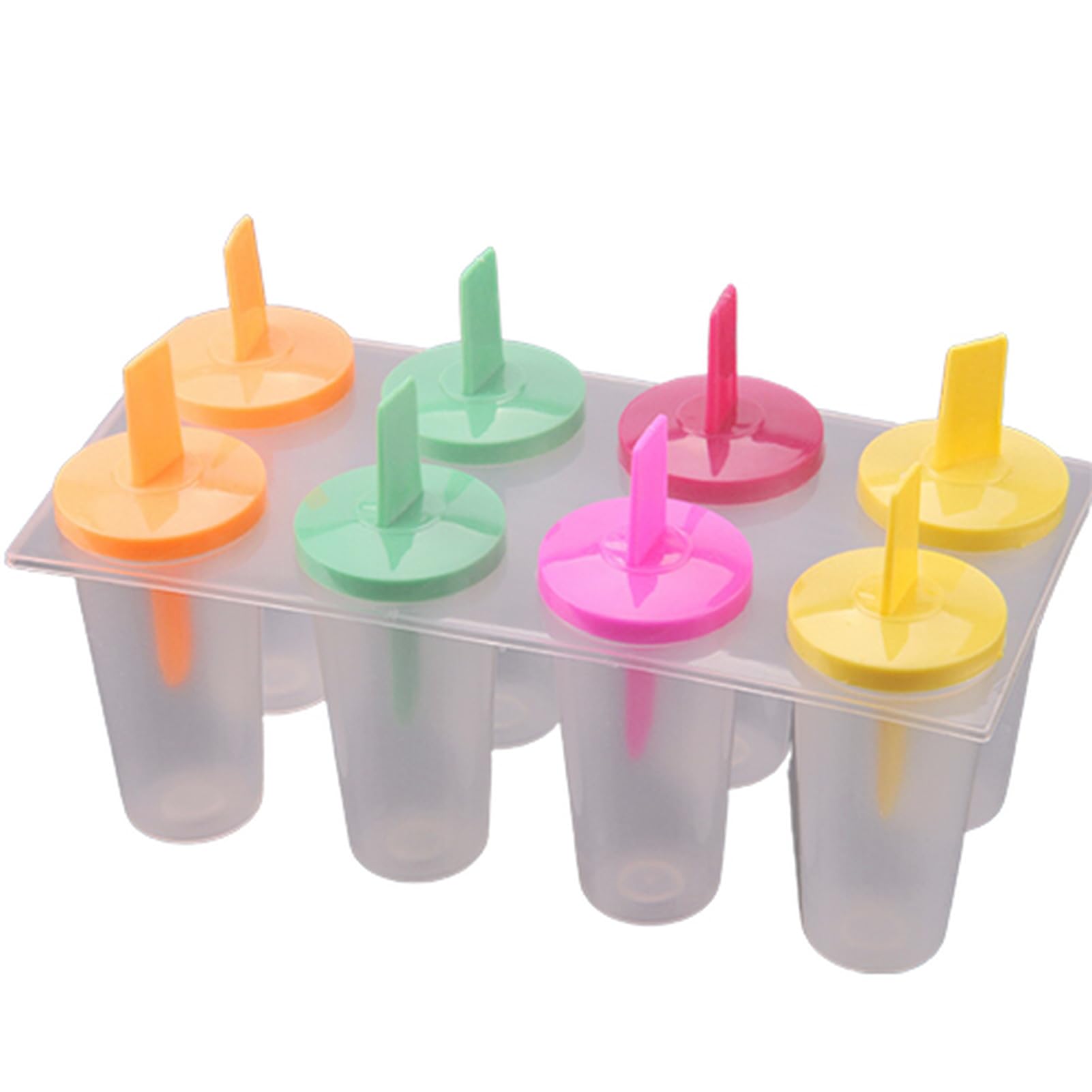 matumou 8Pcs Ice Cream Maker Form DIY Mould Yogurt Molds Tools