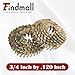 findmall Siding Nails 3/4 Inch by .120 Inch 3600 Count 15 Degree Electro Galvanized Roofing Nails. Adapted to Gun Type CRN45
