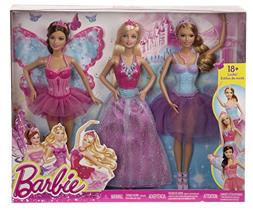 Barbie Fairytale Magic Set de 3 Muñecas miniatura 5
