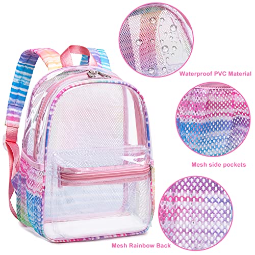 Btoop Clear Mini Backpack Stadium Approved 12X6X12 For Kids Girls Small Transparent Backpacks Plastic See Through Bag Purse For Work Festival Security Travel #TOP6
