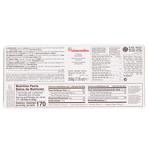 El Almendro Soft Turron Bundle - Creamy Almond Turron Gluten Free Turron Blando Con Almendras Turron Tendre Amandes Calidad Suprema W/Premium Penguin Quick Storage Pouch (2 Pack Soft Turron) #TOP1