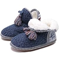 COFACE Womens Slipper Boots Warm Winter Woman House Slippers Socks Ladies Warm Lined Slip On Bedroom House Shoes Indoor