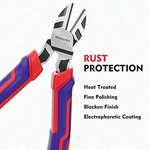Workpro HU-XI-201 6 Inch Wire Cutters Heavy Duty Crv Steel thumb #3