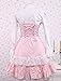 Hugme Cotton Pink and White Lace Classic Lolita Dress