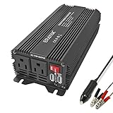 ERAYAK 500W Power Inverter DC12V to AC110V with 3.1A Dual USB Charging Ports Car Adapter (8095U)