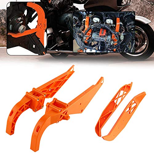 CANMIYOU Strong Arm Inner Fairing Support Brackets fits for Harley Touring 1996-2013, Electra Glide, Street Glide, Tri Glide, Batwing shape, stable structure, Super strong Lightweight