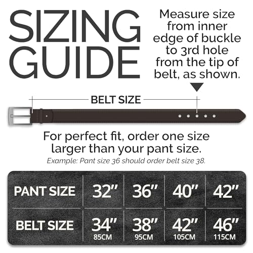 Holm - Mens Leather Belt - 1.4" Handmade in Sweden with Italian Full Grain Leather, black leather belt men3