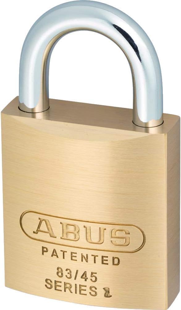 83/45 45mm Messing Vorhängeschloss Carded | Offener Stahl-Bügel, Anti-Pick-Pilzstifte gegen Picking, ergonomisches Design, robuste Schwerlast-Qualität